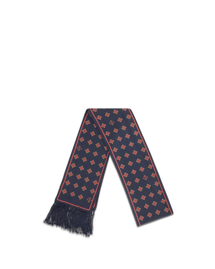 Valentino Garavani Blue Silk Scarf