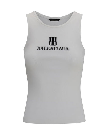 Balenciaga White Viscose Top