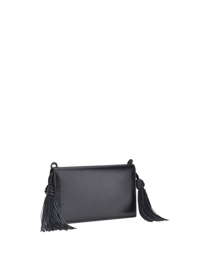 Jil Sander Black Calf Leather Bos Taurus Shoulder Bag