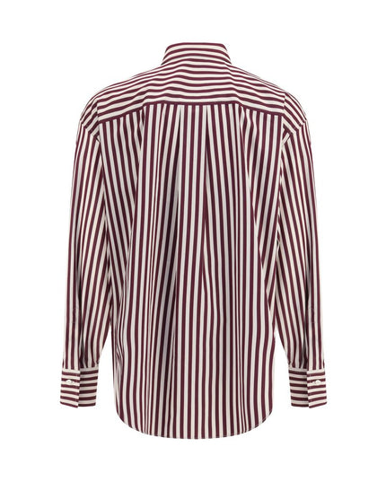 Brunello Cucinelli Multicolor Cotton Pattern Shirt