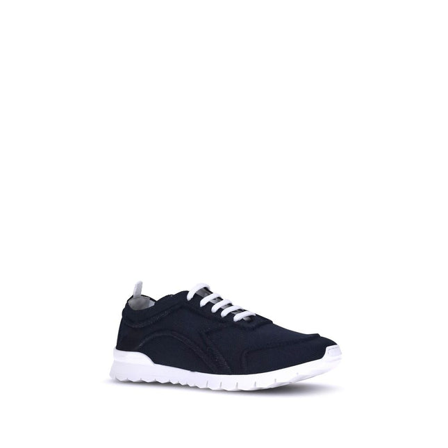 Kiton Black Cotton Athletic Sneakers