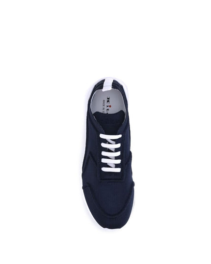 Kiton Black Cotton Athletic Sneakers