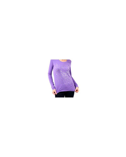 Montana Blu Purple Cotton Women Top