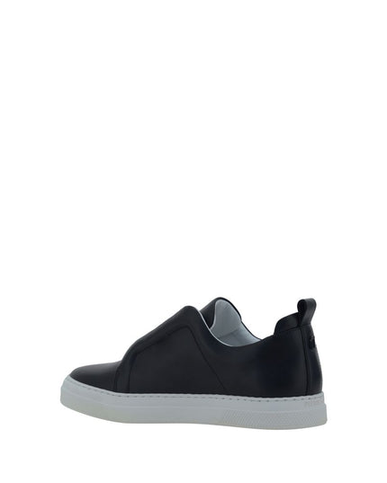 Pierre Hardy Black Calf Leather Bos Taurus Low Top Sneakers