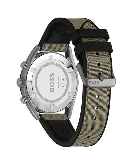 Hugo Boss Green Fabric Dress Watch