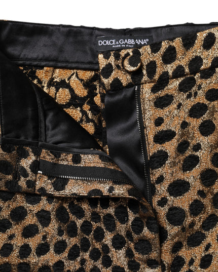Dolce & Gabbana Brown Leopard High Waisted Hot Pants Shorts