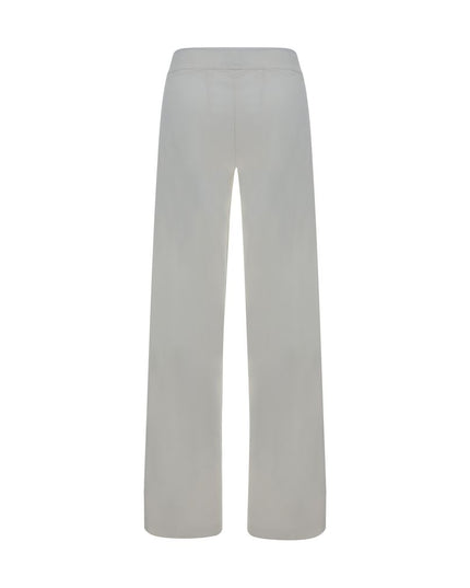 Avenue Montaigne White Rayon Casual Pants