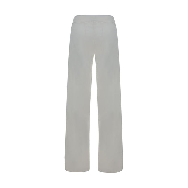 Avenue Montaigne White Rayon Casual Pants