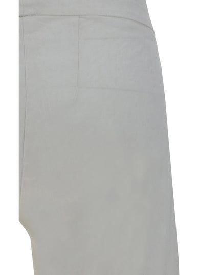 Avenue Montaigne White Rayon Casual Pants