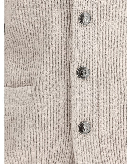 Brunello Cucinelli Beige Cotton Cardigan