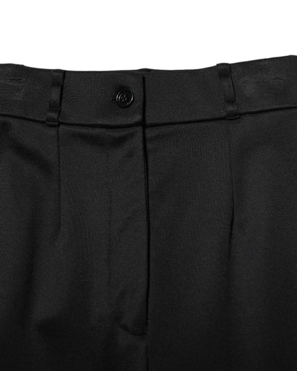 Dolce & Gabbana Black Nylon High Waist Skinny Leggings Pants