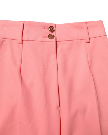 Dolce & Gabbana Pink High Waist Tapered Dress Pants