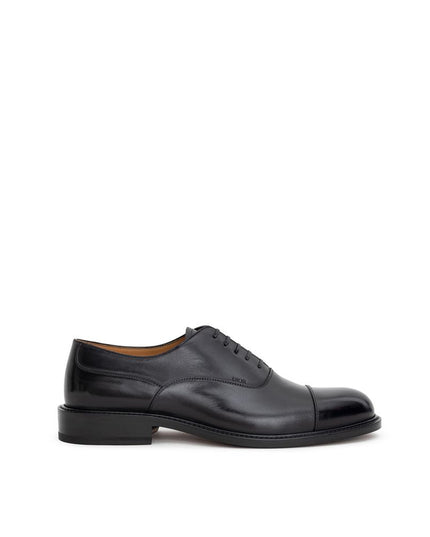 Dior Black Leather Oxfords And Derbies