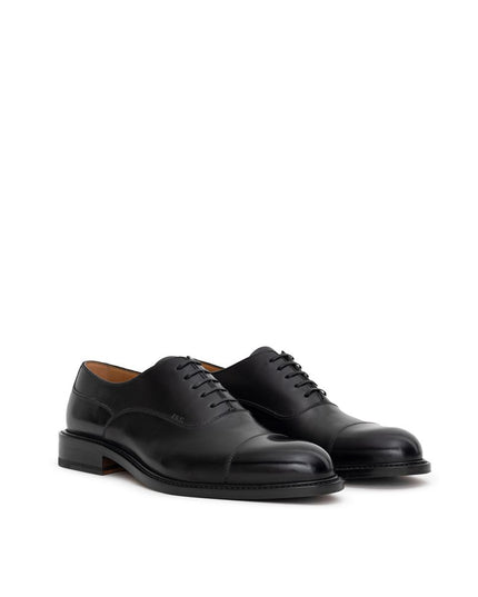 Dior Black Leather Oxfords And Derbies