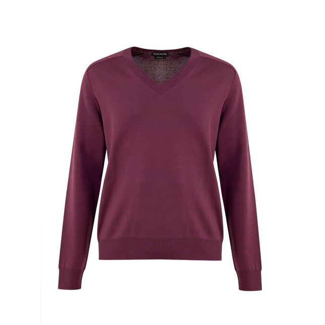 Tom Ford Purple Silk Sweatshirt