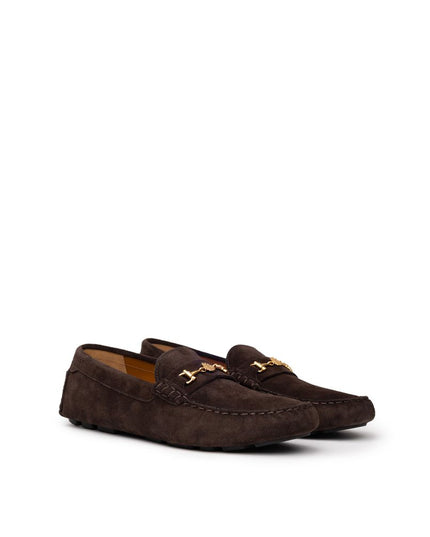 Bally Brown Leather Moccassin