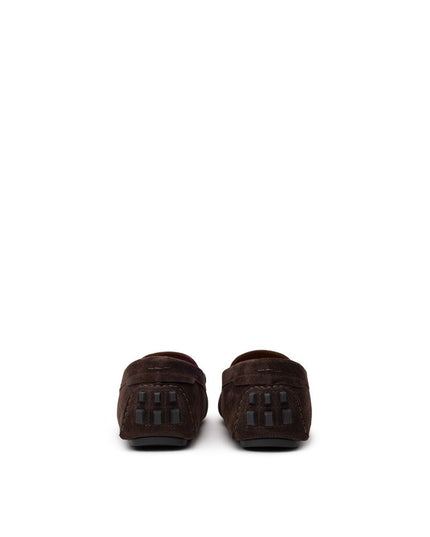 Bally Brown Leather Moccassin