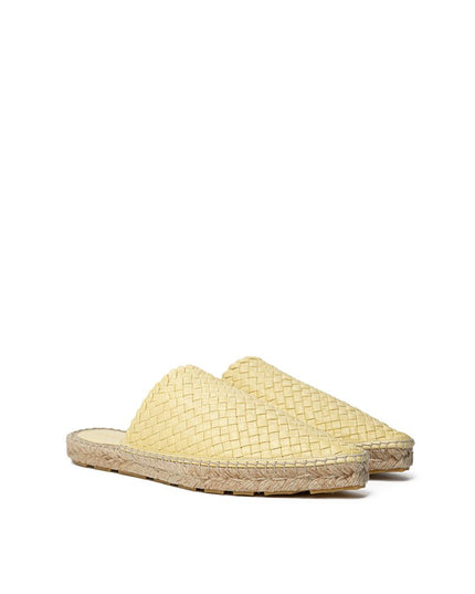 Bottega Veneta Yellow Leather Espadrille