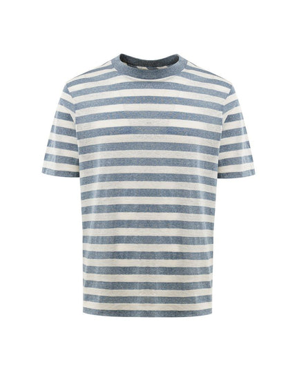Gran Sasso Blue Cotton T-Shirt