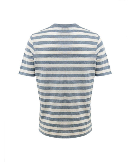 Gran Sasso Blue Cotton T-Shirt