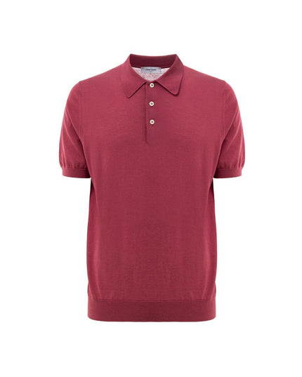 Gran Sasso Red Cotton Polo Shirt