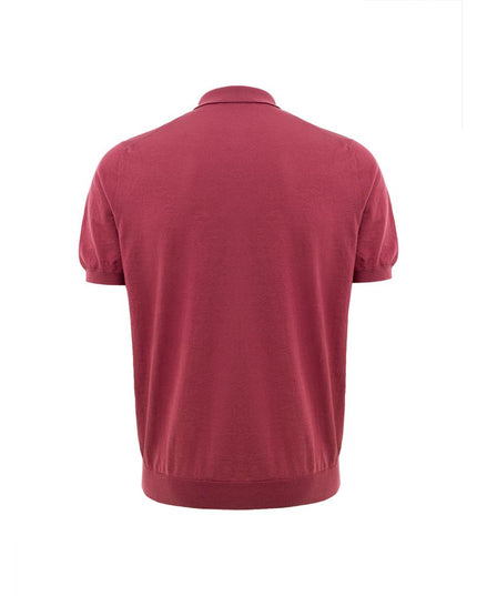 Gran Sasso Red Cotton Polo Shirt