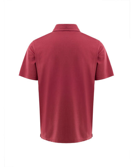 Gran Sasso Red Cotton Polo Shirt