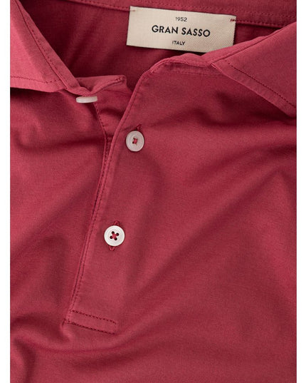 Gran Sasso Red Cotton Polo Shirt