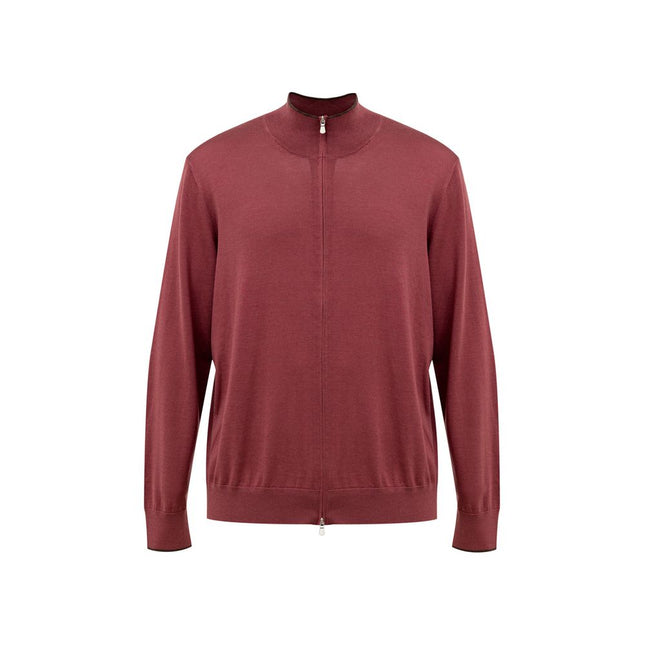 Gran Sasso Red Silk T-Shirt