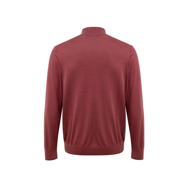 Gran Sasso Red Silk T-Shirt