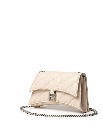 Balenciaga Beige Leather Shoulder Bag