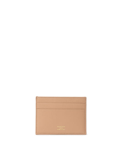 Balenciaga Beige Leather Cardholder