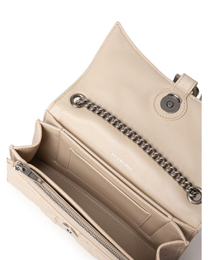 Balenciaga Beige Leather Shoulder Bag