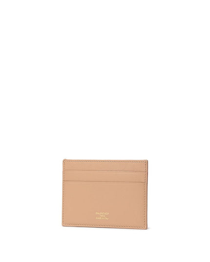 Balenciaga Beige Leather Cardholder