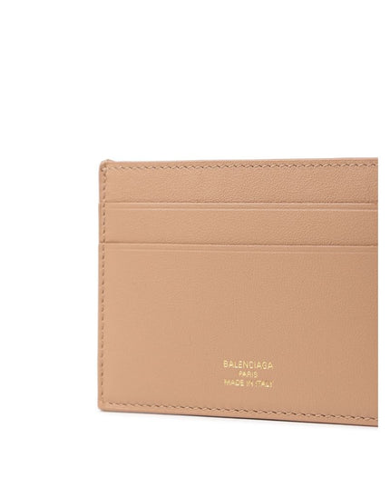 Balenciaga Beige Leather Cardholder