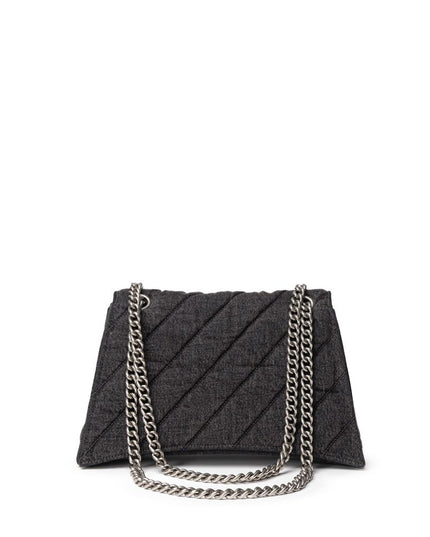 Balenciaga Black Fabric And Leather Shoulder Bag