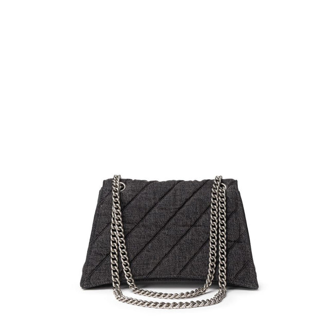 Balenciaga Black Fabric And Leather Shoulder Bag