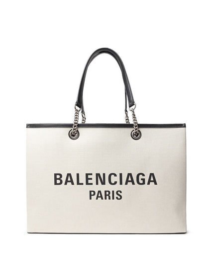 Balenciaga Gray Cotton Tote Bag