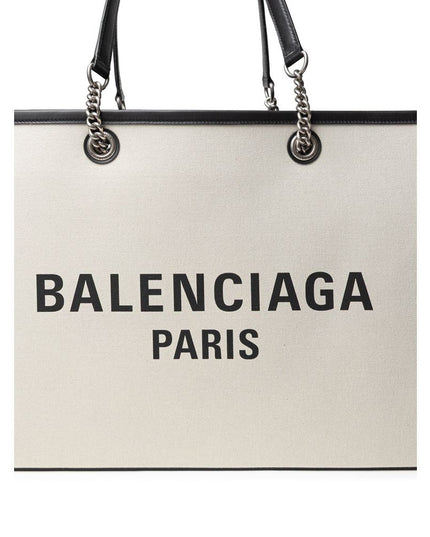 Balenciaga Gray Cotton Tote Bag