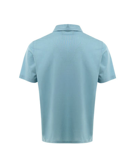 Gran Sasso Blue Cotton Polo Shirt