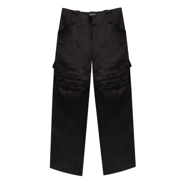 Tom Ford Black Viscose Cargo Pants
