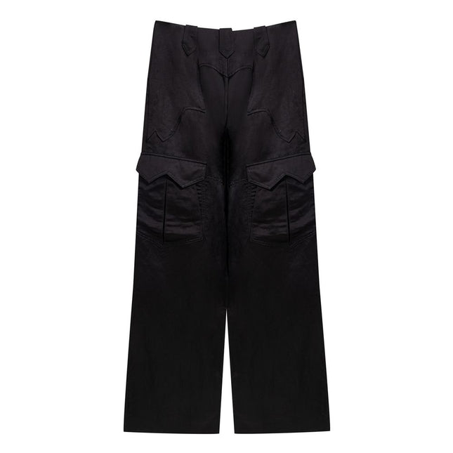 Tom Ford Black Viscose Cargo Pants