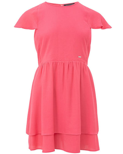 Armani Exchange Fuchsia Viscose Casual Dress