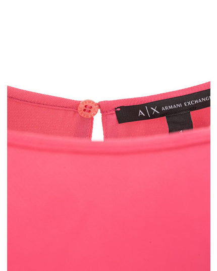 Armani Exchange Fuchsia Viscose Casual Dress