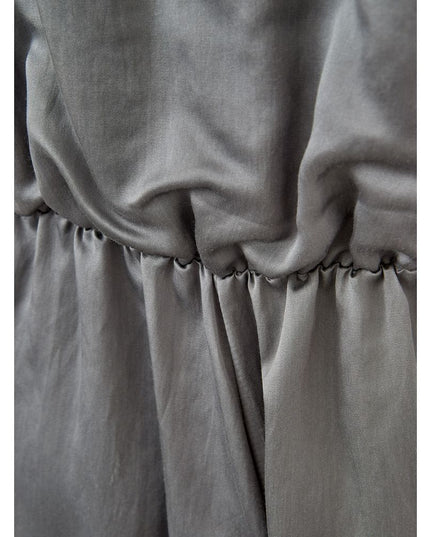 Lardini Gray Silk Casual Dress