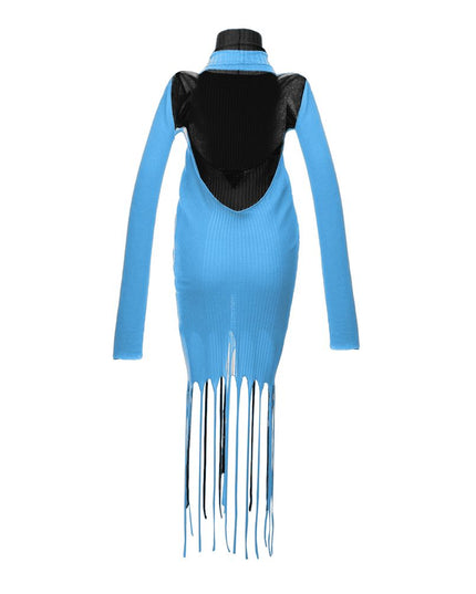 Bottega Veneta Blue Cotton Casual Dress