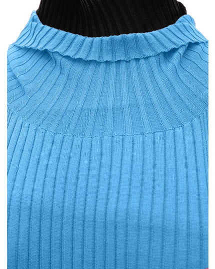 Bottega Veneta Blue Cotton Casual Dress