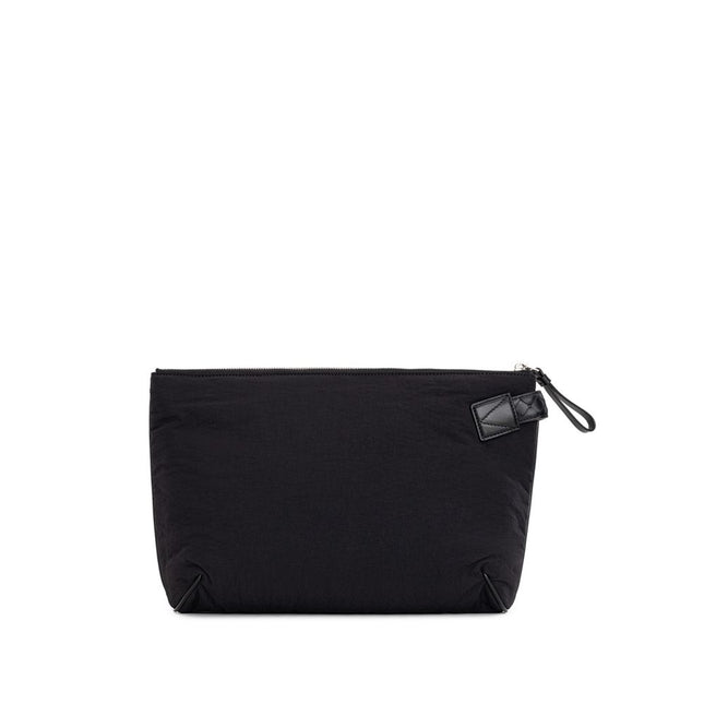 Bottega Veneta Black Nylon Clutch Bag