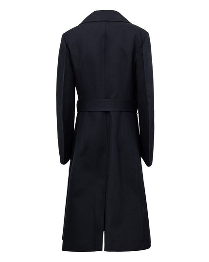 Bottega Veneta Blue Cotton Trench Coat