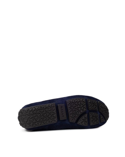 Bally Blue Leather Moccassin